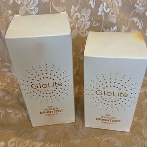 GloLite World's Brightest Candle Cinnamon Sparkle Set of 2